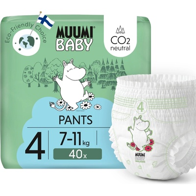 Muumi Baby EKO Pants 4 - 7-11 kg 40 ks