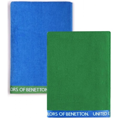 Benetton Хавлиена кърпа Benetton 90x160 cm towel 2 units - Green (Blue / Green)