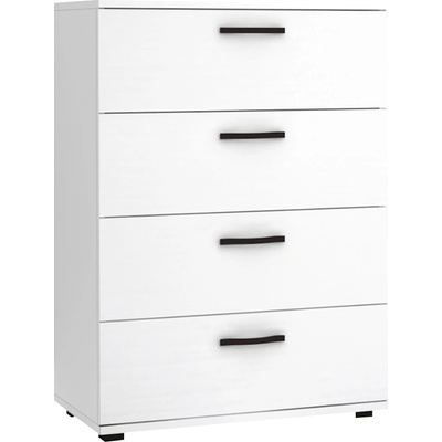 TopMebel Комод от меламин Velika в бял цвят 73x44x96см