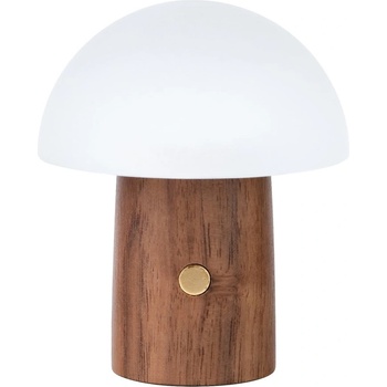 Gingko LED настолна лампа в бял и тъмно естествен цвят (височина 7 cm) Alice Mushroom - Gingko (G022S-WT)