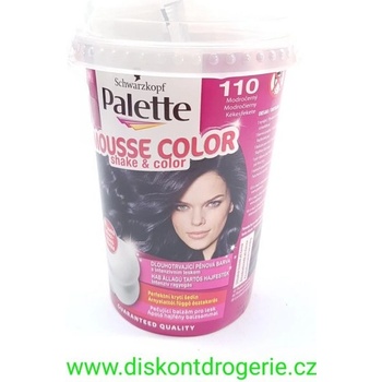 Pallete MOUSSE Color shake and Color barva na vlasy 110 modrOčernÝ