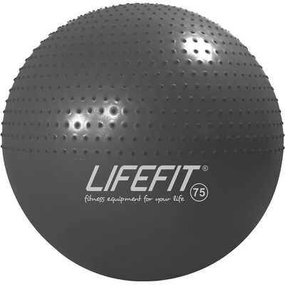 Lifefit Massage ball 75 cm, tmavo šedá (4891223129168)