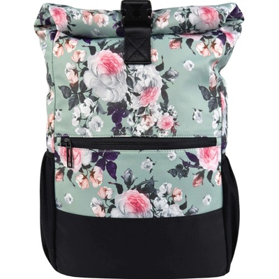 Tapple Černo-zelenomodrý s květinami Bellinda 30 l