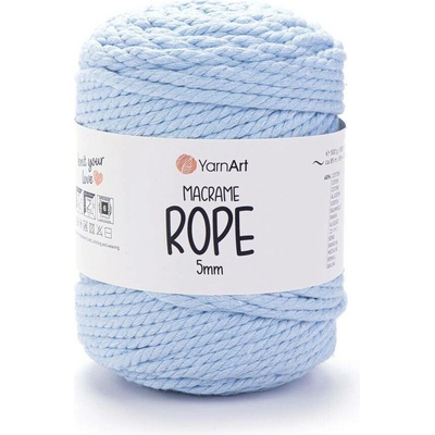 Yarn Art Macrame Rope 5 mm 760 světle modrá
