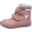 Protetika dívčí zimní boty Barefoot LINET růžová