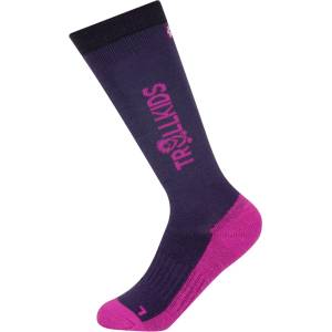 Trollkids Детски ски чорапи Trollkids Kid's Ski Socks - Deep Violet / Dark Pink - размер 23-26 (201-4222-1211)
