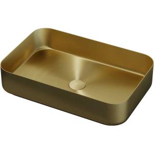 Bath Deluxe Мивка за плот LJORDAL 52 x 34 см, стомана/месинг (BT0171)