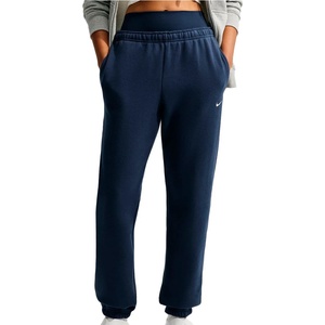 Nike Дамски анцунг долнище Nike Women's Studio Fleece MW MR Std Cuffed Pant Tracksuit trousers - Midnight Navy / Sail (107-4858-0415)