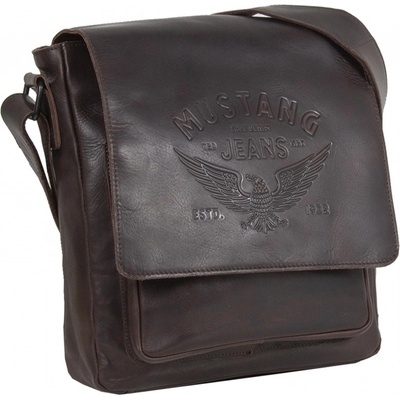 Mustang pánská kožená taška Adam přes rameno hnědá 45.112601 tmavě hnědá – Hledejceny.cz