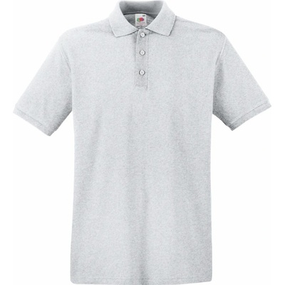 Fruit of the Loom 163218 Pánská polokošile s krátkým rukávem heather grey