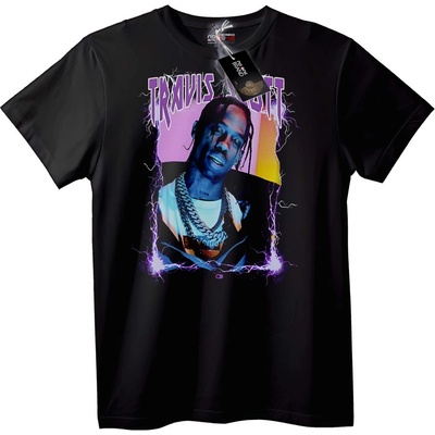 NOONEBRAND Тениска Travis Scott електрик - XS, White