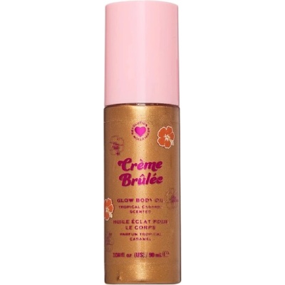 I Heart Revolution Озаряващо олио за тяло Tropical Caramel Glow, Creme Brulee Bronze, 90 ml