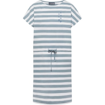 ELBSAND Дамска рокля ELBSAND Women's Sellvie Dress - Coldwater / Bright White (134-1699-0312)