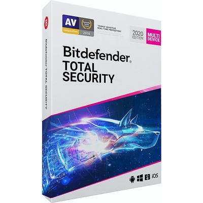 Bitdefender Total Security 2020 10 lic. 1 rok update (EL11911010)