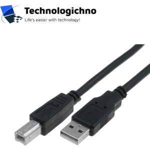 VCOM Кабел за принтер USB AМ/BМ v2.0 Black 1.5m (CU201-B-1.5m)