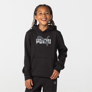 PUMA Детски суичър Puma Logo Hoodie Junior Boys - Black Graphic