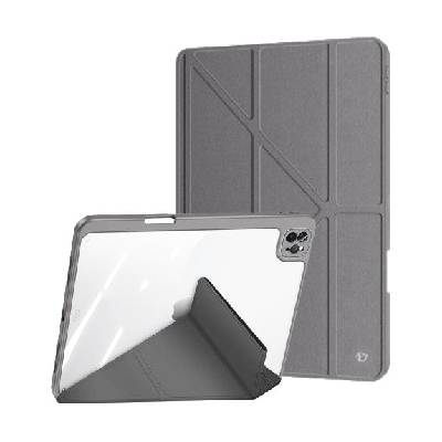 Magi калъф с място за Apple Pencil за iPad Pro 12, 9" (2020-2022) - сиво (65377)