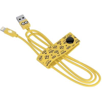 Tribe Minions Tom Lightning Cable - сертифициран Lightning кабел за iPhone, iPad и iPod с Lightning (120 см)