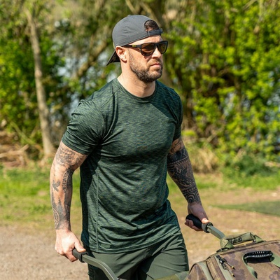 RidgeMonkey tričko APEarel CoolTech Camo Edition T-Shirt