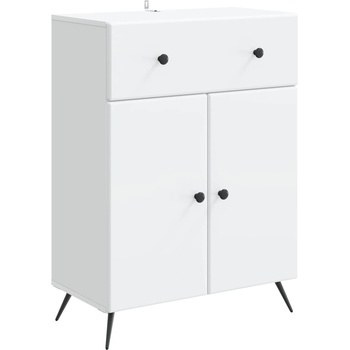 vidaXL Служебен шкаф Бяло 66 x 34, 5 x 90 см Инженерна дървесина (895555)