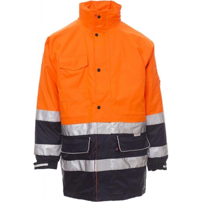 Payper SECURITY reflexná multifunkčná bunda Fluorescent orange Navy blue