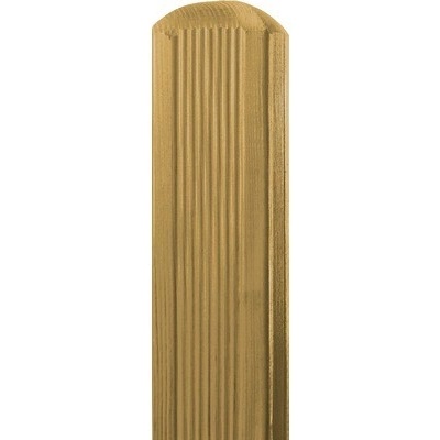 Stĺpik na plot 7 x 7 x 90 cm ryhovaný prírodný tlakovo impregnovaný