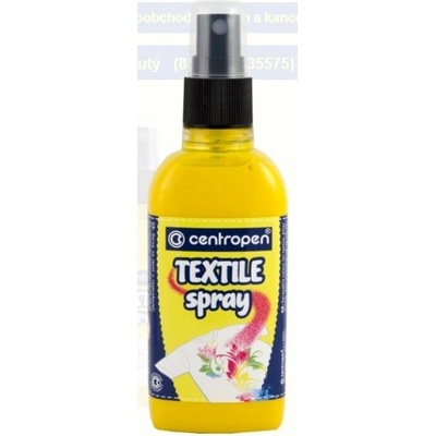 CENTROPEN Barva na textil 1139 sprej 110 ml žlutá
