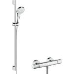 Hansgrohe Croma Select S - Душ комплект с термостат Ecostat, 2 струи, хром 27833400 (27833400)