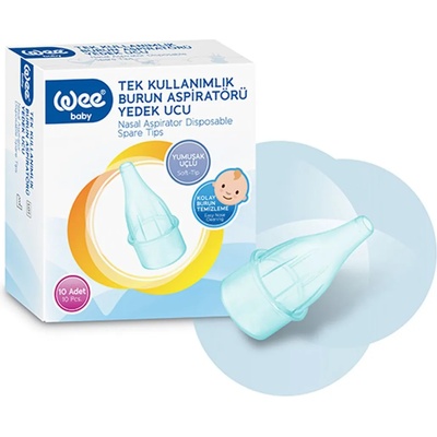 Wee Baby Комплект резервни накрайници за аспиратор Wee Baby, 10 броя (163)