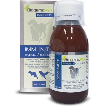 BiogenicPet Immunity сироп - допълващ фураж за домашни любимци 120 мл