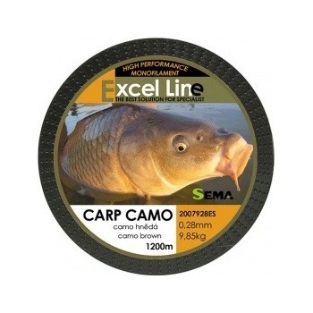 Sema Carp Camo Hnedá 1200 m 0,22 mm 6,1 kg