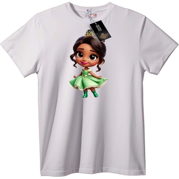 NOONEBRAND Тениска с принцеса в зелена рокля - XS, Black
