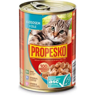 Propesko Cat ASC losos v želé 415 g
