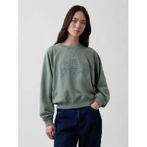 GAP Овърсайз суитчър с логото на GAP GAP | Zelen | ЖЕНИ | M