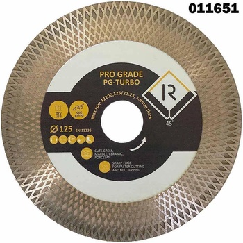 uni Диск диамантен за рязане под ъгъл 45 градуса, PG-TURBO, 125x22.23x1.8 мм (UNI-011651)