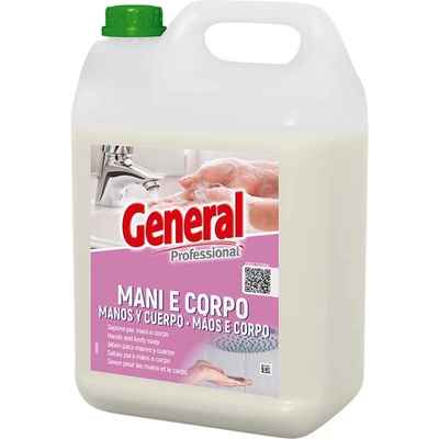 Течен сапун за ръце General и тяло Mani e corpo, 5 kg