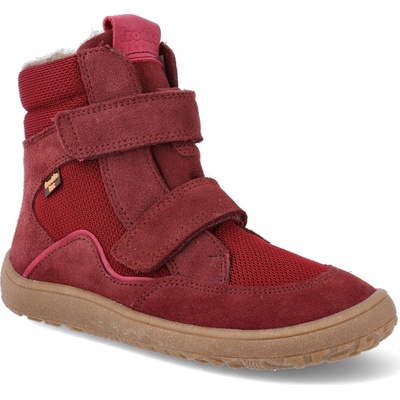 Froddo Barefoot zimní obuv s membránou BF Tex Winter vínová – Zboží Mobilmania