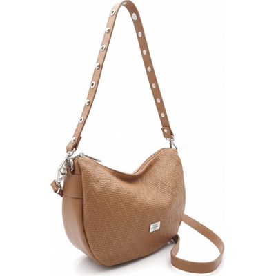 Caramelo dámska kožená kabelka Banana Bag 82343 Cuero