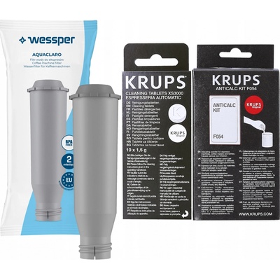 Wessper Krups + Odvápňovač F054 + Tablety XS3000