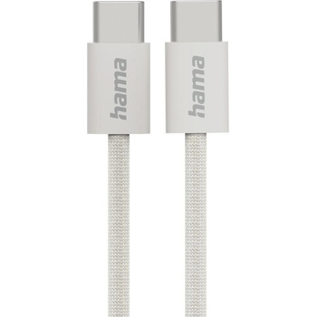 Image 1 of Hama Кабел за зареждане "Fabric", USB-C - USB-C, 1 m, Nylon, сив (201728)