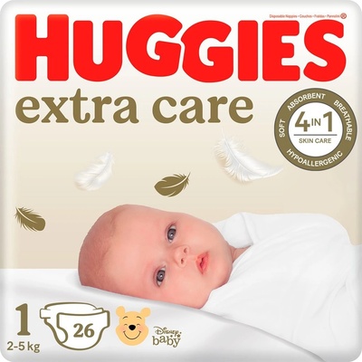 HUGGIES Elite Soft 1 3-5 kg 26 ks