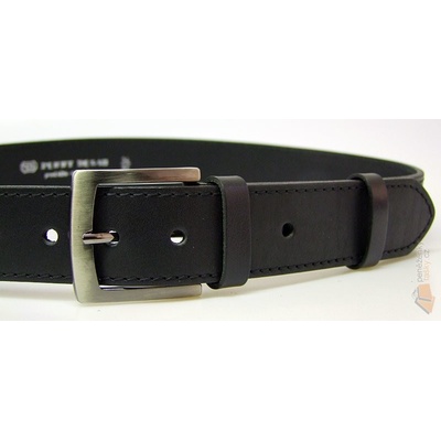Penny Belts pánský kožený opasek 25-1-60 černý