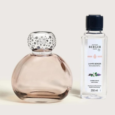 Maison Berger Paris katalytická lampa Ophelia růžová 400 ml + náplň světlo květin 250 ml – Sleviste.cz
