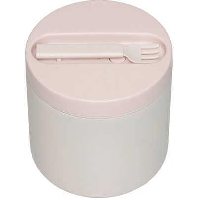 Design Letters Термокутия за обяд To Go с вилица голяма бежова 2 части (30101029PASTELBEIGE)