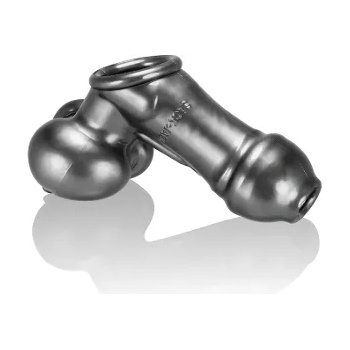 Image 1 of OXBALLS Sackjack Wearable Jack-Off Sheath Steel