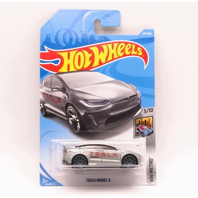 Mattel Hot Wheels Tesla Model X Stříbrný