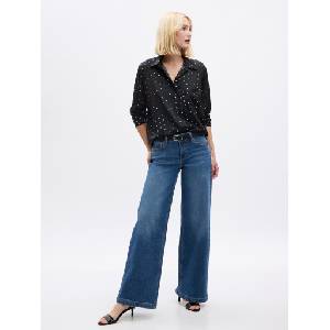 GAP Сатенена риза GAP GAP | Cheren | ЖЕНИ | XXS - zoot - 90,18 лв
