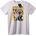 NOONEBRAND Тениска Котка към Луната - XL, White