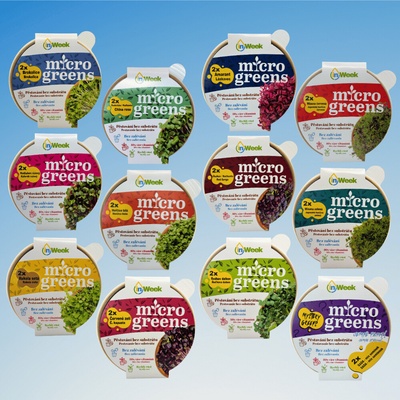 Sada microgreens 12x Pěstební set inWeek S přebalem