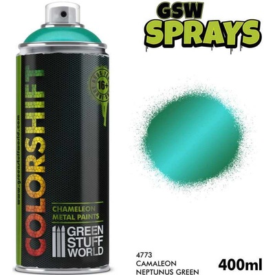 Green Stuff World Colorshift Chameleon Metal Paint Spray Neptunus Green 400 ml
